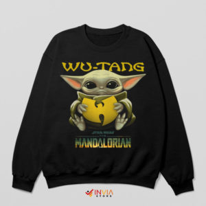 Wu-Tang Cute Baby Yoda Mastery Black Sweatshirt