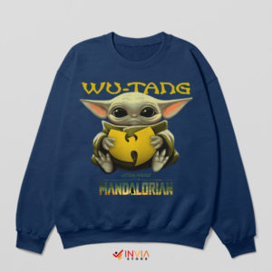 Wu-Tang Cute Baby Yoda Mastery Navy Sweatshirt
