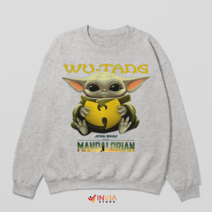 Wu-Tang Cute Baby Yoda Mastery Sport Grey Sweatshirt