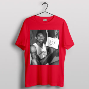 81 Points Immortalized Kobe Mamba Red T-Shirt