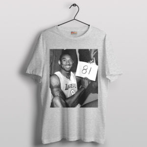 81 Points Immortalized Kobe Mamba Sport Grey T-Shirt