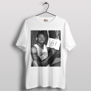 81 Points Immortalized Kobe Mamba White T-Shirt