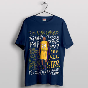 Accolades Unleashed Kobe Mamba Tribute Navy T-Shirt
