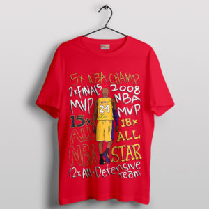 Accolades Unleashed Kobe Mamba Tribute Red T-Shirt