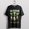 Adorable Force Grogu Holds the Adidas T-Shirt