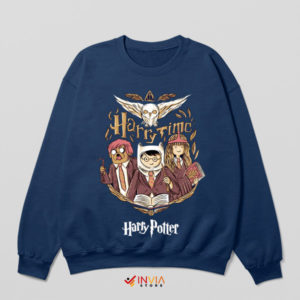 Adventure Time x Harry Potter Meme Navy Sweatshirt