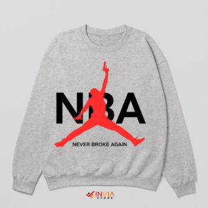 Air Jordan Swagger NBA YoungBoy Sport Grey Sweatshirt