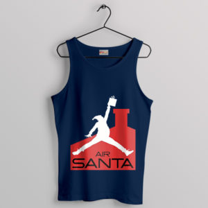Air Santa Christmas Adventure Navy Tank Top