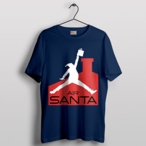 Air Santa Delight Festive Christmas Navy T-Shirt
