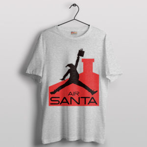 Air Santa Delight Festive Christmas Sport Grey T-Shirt