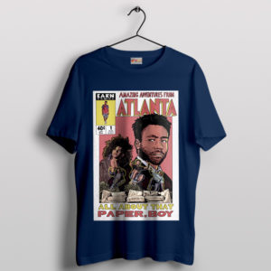 Amazing Childish Gambino Paper Boi Navy T-Shirt