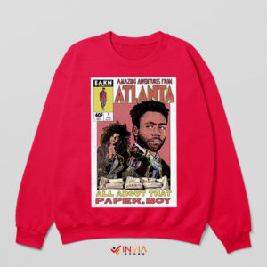 Amazing Donald Grover Paper Boi Red Sweatshirt