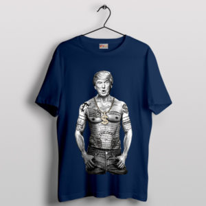 American Gangster Meme Trump Today Navy T-Shirt
