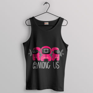 Among Us Crew Squid Game Black Tank Top