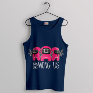 Among Us Crew Squid Game Navy Tank Top