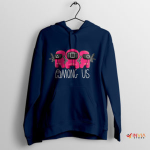 Among Us Suspects Squid Game Navy Hoodie