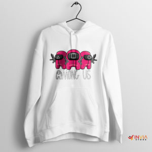 Among Us Suspects Squid Game White Hoodie