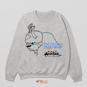 Appa Yip-Yip in Studio Ghibli Sport Grey Sweatshirt