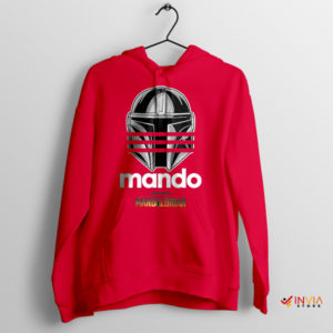 Art Adidas Three Stripes Mando Helmet Red Hoodie