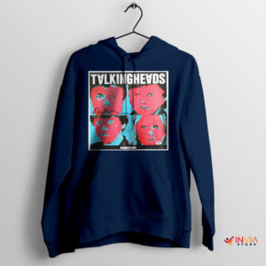 Artistic Talking Heads Remain in Light Navy Hoodie