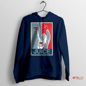 Aura Juice Wrld Vintage Retro Art Navy Hoodie