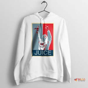 Aura Juice Wrld Vintage Retro Art White Hoodie