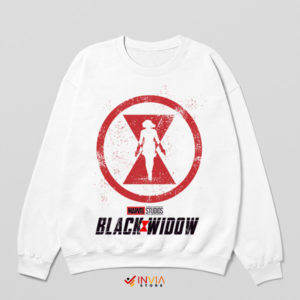 Avenger Assassin Black Widow MCU White Sweatshirt