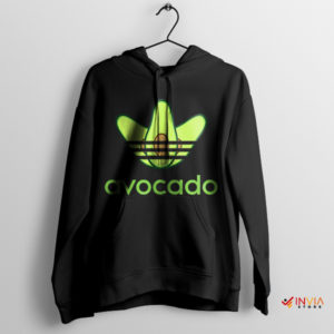 Avocado Stripes Athletic Adidas Vegan Hoodie