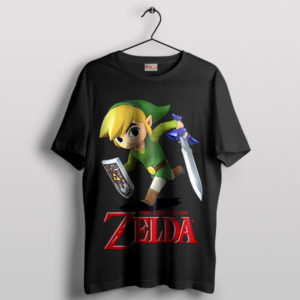 Awaken the Hero Zelda Link's Black T-Shirt