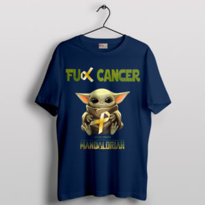Baby Yoda's Healing Force Cancer Navy T-Shirt