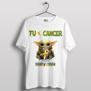 Baby Yoda's Healing Force Cancer White T-Shirt