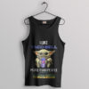 Baby Yoda's Journey to Taco Bell Black Tank Top