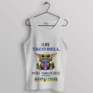 Baby Yoda's Journey to Taco Bell Sport Grey Tank Top
