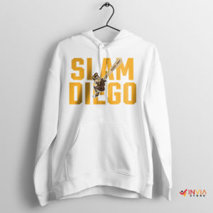 Baseball Boomtown Slam Diego Padres White Hoodie