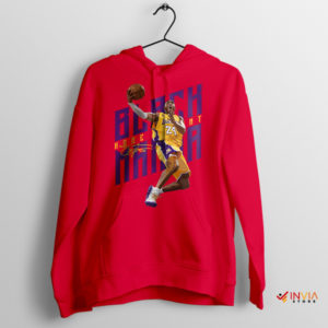 Basketball Maestro Kobe Dunk Art Red Hoodie
