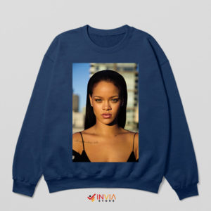 Beautiful Rihanna's Fenty Face Navy Sweatshirt