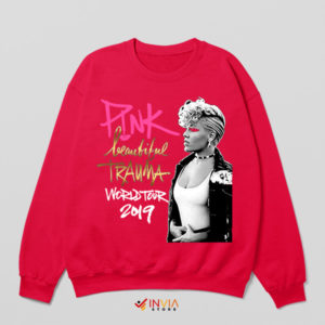 Beautiful Trauma Encore Pink Tour Red Sweatshirt