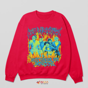 Beautifully Metal One Direction Red Sweatshirt