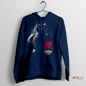 Bedtime Shiny Snorlax Zen Style Navy Hoodie