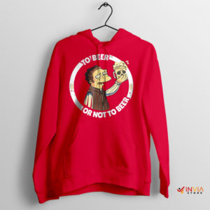 Beer Bard Homer's Liquid Literature Red Hoodie