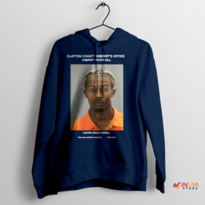 Behind the Bars Playboi Carti Navy Hoodie
