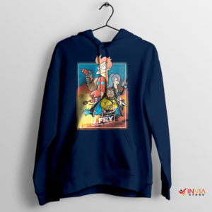 Bender Strikes Back Futurama Wars Navy Hoodie