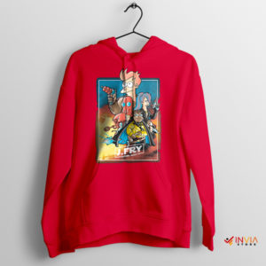 Bender Strikes Back Futurama Wars Red Hoodie
