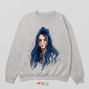 Billie's AI Aesthetic Fan Art Sport Grey Sweatshirt