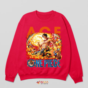 Blaze of Glory Ace's Fire Sword Red Sweatshirt
