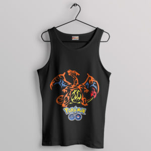 Blazing Charizard Pokemon Flames Tank Top