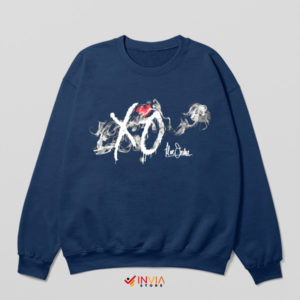 Blazing XO The Weeknd's Overdose Navy Sweatshirt