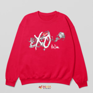 Blazing XO The Weeknd's Overdose Red Sweatshirt