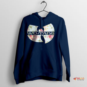Blossoming Wu-Tang Clan Roses Navy Hoodie