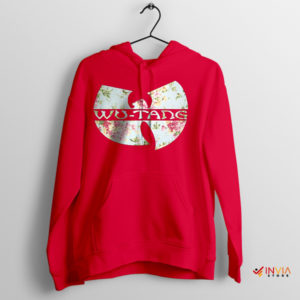 Blossoming Wu-Tang Clan Roses Red Hoodie